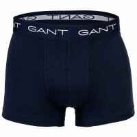 GANT men boxer shorts, 5-pack - Core Trunk 5-pack, cotton stretch, single-coloured Dark blue XL (X-Large)