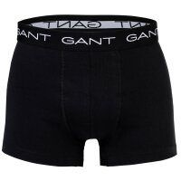 GANT Herren Boxershorts, 5er Pack - Core Trunk 5-Pack, Cotton Stretch, einfarbig Schwarz 2XL