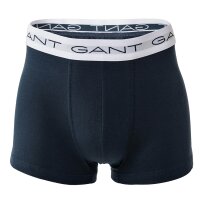 GANT men boxer shorts, 7-pack - Trunk 7-pack, cotton stretch, single-coloured Blue/White/Red M (Medium)