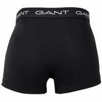 GANT Herren Boxershorts, 7er Pack - Trunk 7-Pack, Cotton Stretch, einfarbig Schwarz M