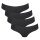 Sloggi Damen String, 4er Pack - Zero Microfibre 2.0 Hipstring, Mikrofaser, einfarbig Schwarz XS
