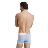 GANT mens boxer shorts, 3-pack - Trunk 3-pack, logo, single-coloured Blue M (Medium)
