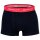 GANT Herren Boxershorts, 3er Pack - Trunk 3-Pack, Logo, einfarbig Schwarz/Weiß/Rot/Blau M