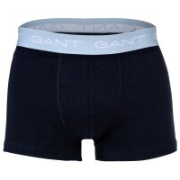 GANT mens boxer shorts, 3-pack - Trunk 3-pack, logo, single-coloured Black/White/Red/Blue 2XL (XX-Large)