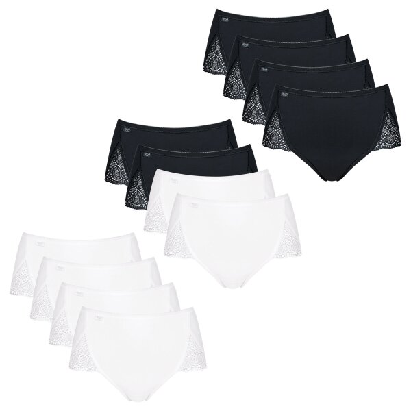 Sloggi Damen Slip - Maxi, Pure Sense Luxe, 4er Pack, einfarbig