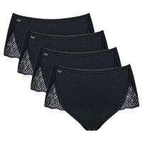 Sloggi Damen Slip - Maxi, Pure Sense Luxe, 4er Pack, einfarbig