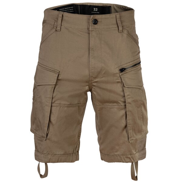 G-STAR Herren Cargoshorts - Rovic Zip Relaxed 1/2 , kurz, Premium Mico Stretch, einfarbig Hellbraun 32W