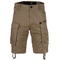 G-STAR mens cargo shorts - Rovic Zip Relaxed 1/2 , short, premium mico stretch, single-coloured Light brown 32W