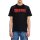 DIESEL Mens T-shirt - T-ADJUST-Q7, short sleeve, round neck, logo, cotton, uni Black M (Medium)