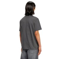 DIESEL Herren T-Shirt - T-ADJUST-Q7, Kurzarm, Rundhals, Logo, Baumwolle, uni Grau S