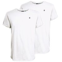 G-STAR Herren T-Shirt, 2er Pack - Lash 2 Pack, Rundhals, Bio-Baumwolle Weiß XL