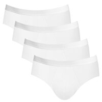 Sloggi Herren Slips, 4er Pack - 24/7 Midi, Unterwäsche, Unterhose, Baumwolle, Logo, einfarbig Weiß L