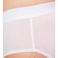 Sloggi Mens Briefs, 4-Pack - 24/7 Midi, Underwear, Underpants, Cotton, Logo, solid color White M (Medium)