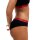 HUGO Ladies Briefs, 3 Pack - Brief Stripe, Underwear, Cotton, Logo, Solid Color Black/Red XS (X-Small)