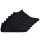 HUGO Herren Sneakersocken, 6er Pack - Uni, Baumwollmischung, Logo Schwarz 43-46