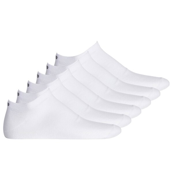 HUGO men sneaker socks, pack of 6 - plain, cotton blend, logo White 43-46