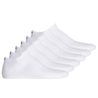 HUGO men sneaker socks, pack of 6 - plain, cotton blend, logo White 43-46