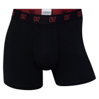 CR7 men boxer shorts, pack of 7 - trunks, cotton stretch, logo waistband Black/Green/Blue/Red S (Small)