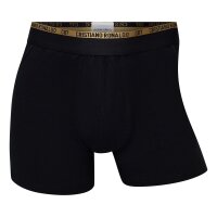 CR7 men boxer shorts, pack of 10 - trunks, cotton stretch, logo waistband Black S (Small)