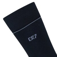 CR7 Herren Socken, 7er Pack - Kurzsocken, Baumwollmix, Unifarben Schwarz 40-46