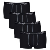 Sloggi mens hipster 4-pack - Start Hipster C4P box, boxer shorts, cotton Black M (Medium)