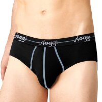 Sloggi Herren Slips 4er Pack - Start midi C4P box, Baumwolle Schwarz L