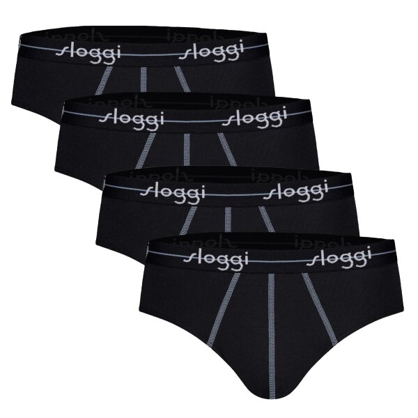 Sloggi mens briefs 4-pack - Start midi C4P box, cotton Black XL (X-Large)