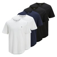JACK&JONES Herren T-Shirt, 5er Pack - JPRBLABRODY TEE...