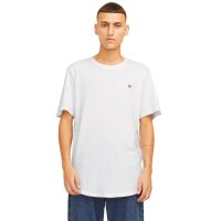 JACK&JONES Mens T-shirt, pack of 5 - JPRBLABRODY TEE CREW NECK 5PK, short sleeve, crew neck, cotton White/Blue/Black M (Medium)