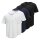 JACK&JONES Herren T-Shirt, 5er Pack - JPRBLABRODY TEE CREW NECK 5PK, Kurzarm, Rundhals, Baumwolle Weiß/Blau/Schwarz M