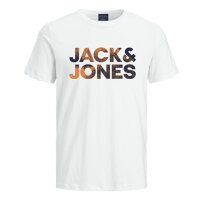 JACK&JONES mens T-shirt, 5-pack - JCODISTRESSED 5PK, short-sleeved, crew neck, cotton White/Blue/Black S (Small)