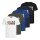JACK&JONES mens T-shirt, 5-pack - JCODISTRESSED 5PK, short-sleeved, crew neck, cotton White/Blue/Black S (Small)