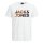JACK&JONES mens T-shirt, 5-pack - JCODISTRESSED 5PK, short-sleeved, crew neck, cotton White/Blue/Black S (Small)