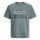 JACK&JONES Herren T-Shirt, 5er Pack - JJELOGO TEE O-NECK 5PK, Kurzarm, Rundhals, Baumwolle Weiß/Blau/Schwarz XL