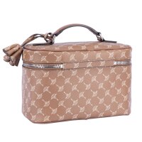 JOOP! Damen Kosmetiktasche - Cortina 1.0 Flora Washbag mhz, Cornflower, Logo, 17x24x13cm (HxBxT) Hellbraun