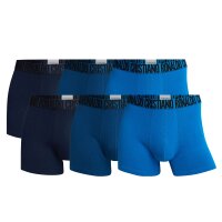 CR7 Men Boxer Shorts, Pack of 6 - Trunks, Organic Cotton Stretch Blue M (Medium)