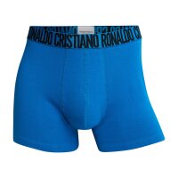 CR7 Men Boxer Shorts, Pack of 6 - Trunks, Organic Cotton Stretch Blue S (Small)
