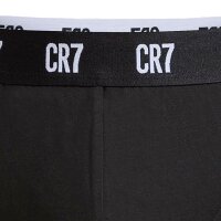 CR7 Herren Slips, 6er Pack - Briefs, Logobund, Stretch Cotton Schwarz M