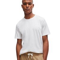 Vielseitig kombinierbares Basic T-Shirt von der Marke BOSS. Elastische Jersey-Qualität aus reiner Baumwolle, kleine Logo-Stickerei, Regular Fit. White 5XL (5X-Large)