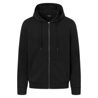 JOOP! Herren Sweatjacke mit Kapuze - Stratos, Reißverschluss, einfarbig Schwarz M