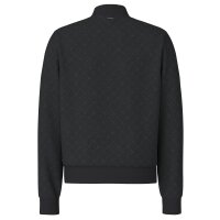 JOOP! Herren Sweatjacke mit Stehkragen - Barton, Allover-Logo, Reißverschluss Schwarz M