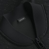 JOOP! men sweat jacket with stand-up collar - Barton, all-over logo, zip Black M (Medium)