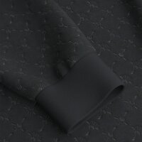 JOOP! men sweat jacket with stand-up collar - Barton, all-over logo, zip Black M (Medium)