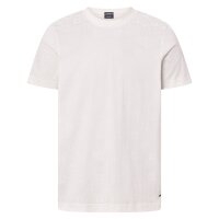 JOOP! Herren T-Shirt mit Allover-Logo - Berno, Rundhals, Kurzarm, Cornflower-Muster, Baumwolle Weiß M