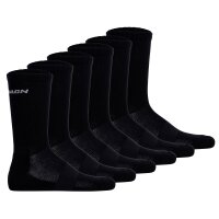 Salomon Unisex Socks, 6-pack - EVASION CREW, Hiking Socks, breathable Black 36-38 (UK 3,5-5)
