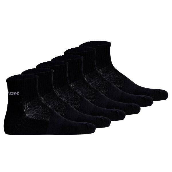 Salomon Unisex Quartersocken, 6er Pack - EVASION ANKLE, Wandersocken, atmungsaktiv