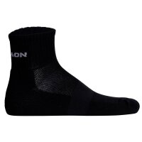 Salomon Unisex Quarter Socks, 6-pack - EVASION ANKLE, Hiking Socks, breathable Black 42-44 (UK 8,5-10)