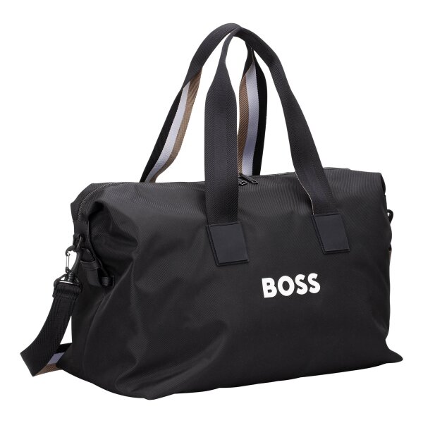 BOSS Mens Weekender - Catch 3.0 Holdall, Travel bag, 26x48x26cm (HxWxD) Black