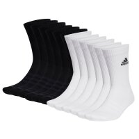 adidas Unisex Socken, 12er Pack - Sportswear Crew, Logo, gepolstert, einfarbig