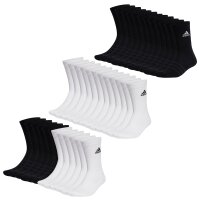 adidas Unisex Socks, 12-pack - Sportswear Crew, Logo, padded, Solid Color